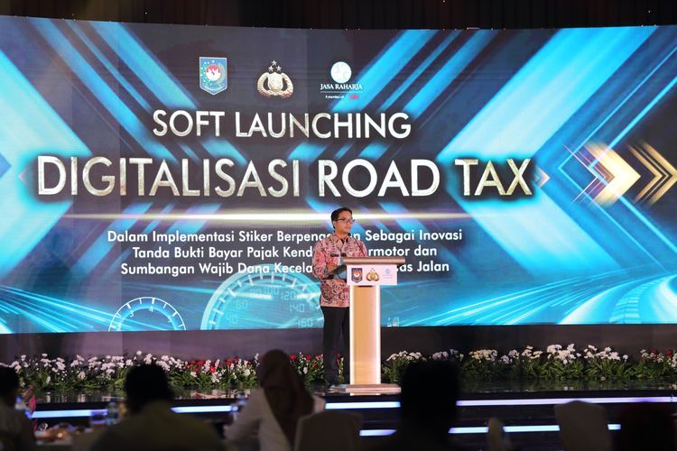 Launching program digitalisasi road tax, Senin (18/10/2021)() 