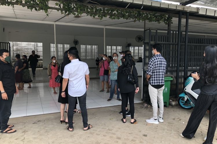 Suasana rumah duka Sopo Gabe, Bekasi, Jawa Barat, Rabu (15/12/2021).  