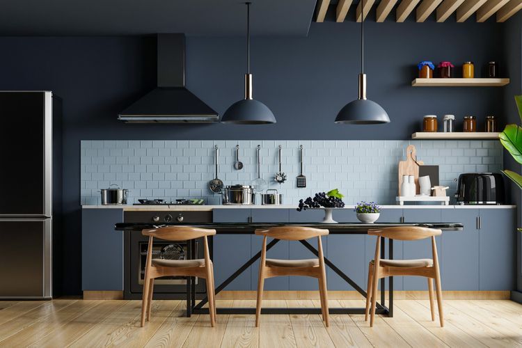 Ilustrasi dapur, dekorasi dapur modern. (FREEPIK/VANITJAN) 
