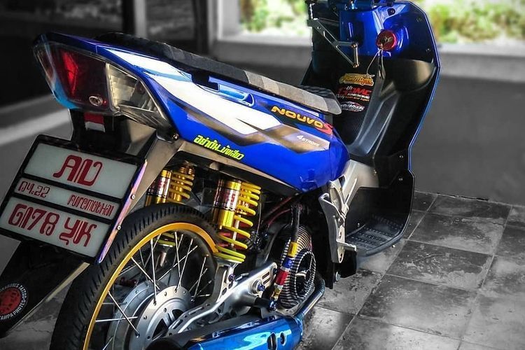Pelat nomor Thailand pada skutik bergaya Thailook(Instagram Thailook Indonesia) 