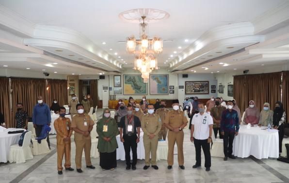 Wakil Bupati Bangka Syahbudin, SIP., M. Tr. IP Membuka Kegiatan Bimbingan Teknis Program For Internasional Student Assessment (PISA).