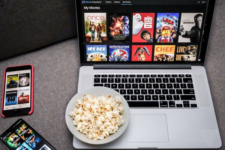 Ilustrasi layanan streaming film  