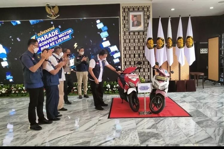Kementerian ESDM berhasil konversi 100 unit motor bertenaga BBM menjadi motor listrik.(Dok Kementerian ESDM) 