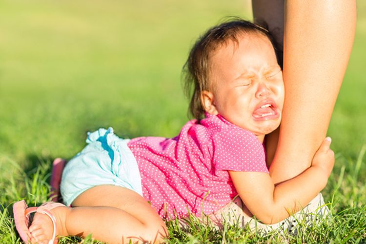 Ilustrasi anak tantrum.