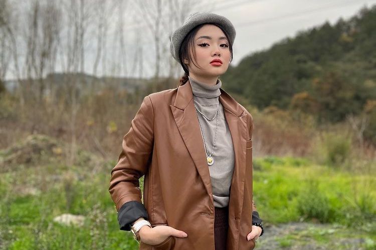 Vanessa Khong, kekasih tersangka Indra Kenz yang menjadi tersangka kasus Binomo. 