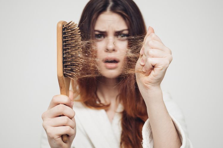 Ilustrasi rambut rontok