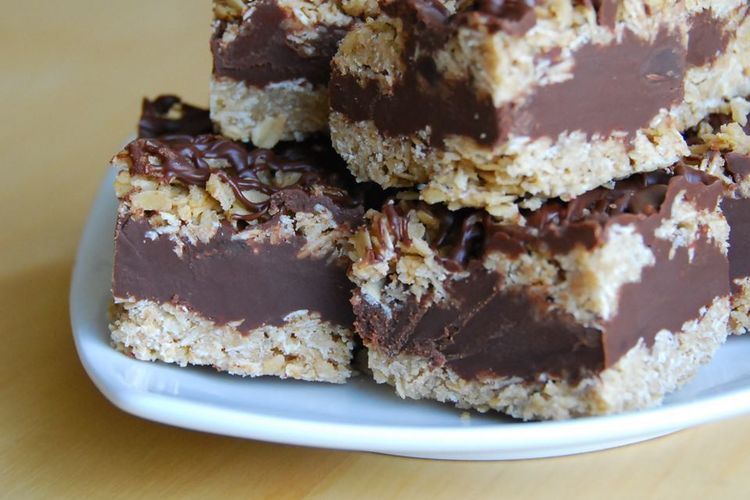 Ilustrasi chocolate oat bar