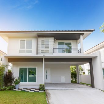 Ilustrasi rumah, ilustrasi eksterior rumah.(Shutterstock/Jaruwan Jaiyangyuen) 
