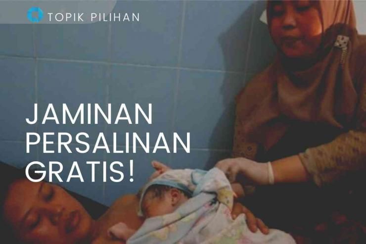 Ilustrasi persalinan dengan bantuan Bidan. 