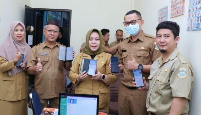 Sekda Pangkalpinang Menghadiri Launching KTP Digital