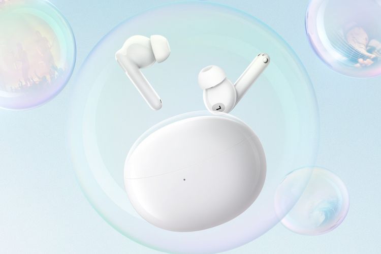 Oppo Enco Air2 Pro varian warna putih resmi dirilis di Indonesia.