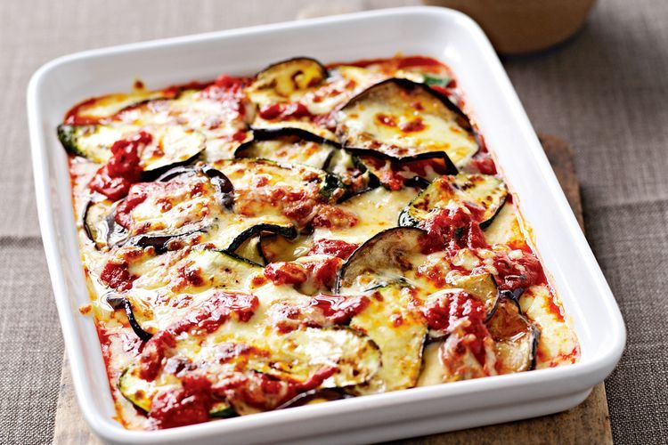 Ilustrasi gratin terong. 