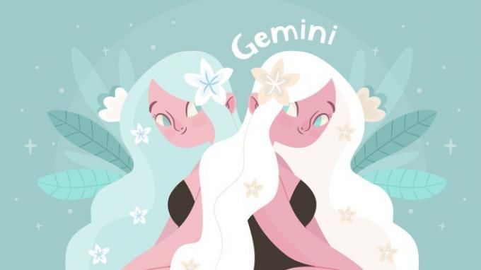 ilustrasi zodiak gemini