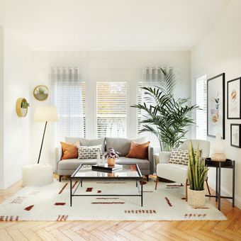 Ilustrasi ruang tamu, karpet ruang tamu.(UNSPLASH/SPACEJOY) 