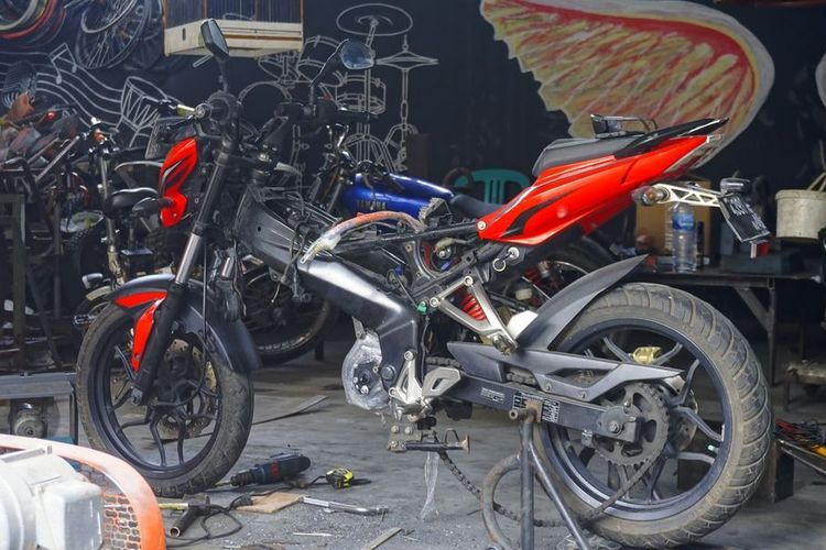 Konversi motor listrik garapan Petrikbike(Dok. Petrikbike) 