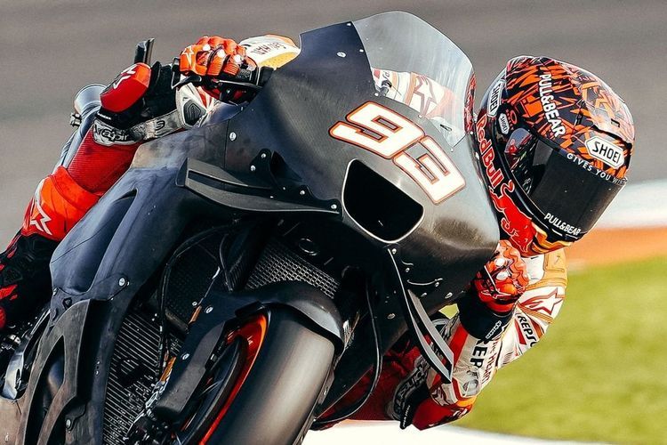 Marc Marquez saat sesi tes resmi di Valencia 2022(Dok. HRC) 