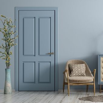 Ilustrasi pintu rumah minimalis(SHUTTERSTOCK / Vadym Andrushchenko) 