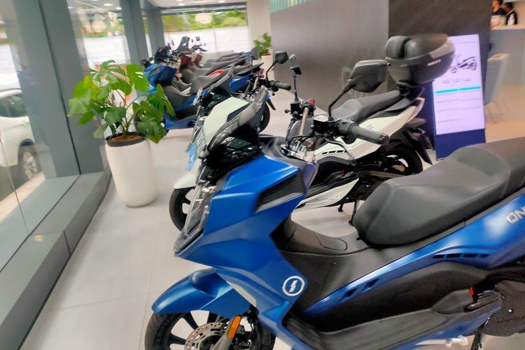 Motor listrik Alva One di Alva Experience Center, Jakarta (Janlika Putri/ Kompas.com)