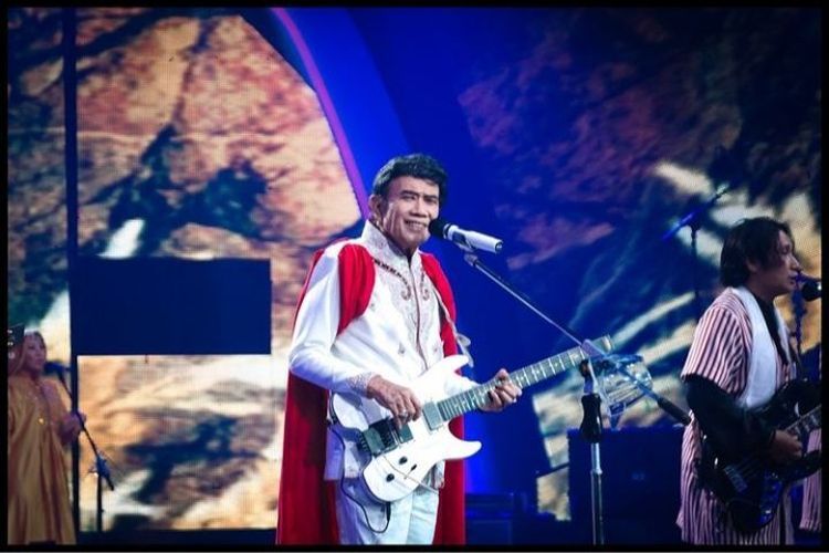 Rhoma Irama sedang perform di suatu acara(Unews.id)  