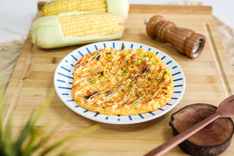 Bakwan jagung yang dimasak pakai air fryer ala Foodplace. 