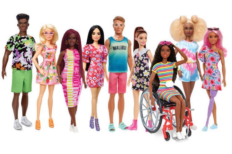Boneka Barbie dengan berbagai kondisi unik 