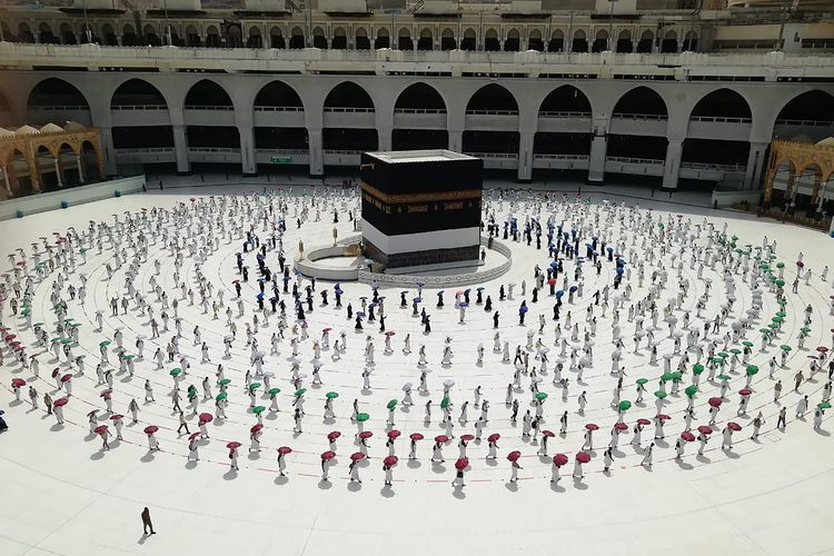 Ilustrasi haji. Biaya haji tahun 2023 naik menjadi Rp 69 juta. Alokasi biaya haji tahun 2023