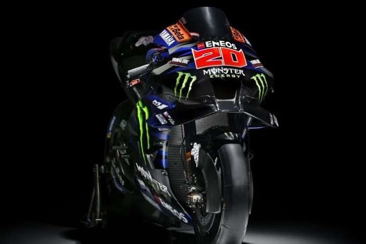 Livery Monster Yamaha MotoGP pada YZR-M1 untuk MotoGP 2023(Dok. Yamahamotogp.com) 