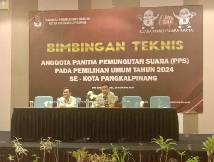 KPU Pangkalpinang Gelar Bimtek Anggota PPS Pangkalpinang