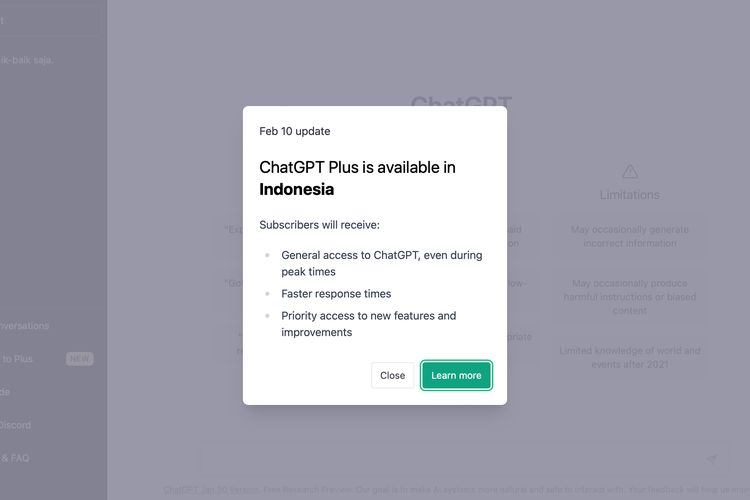 ChatGPT Plus Hadir Di Indonesia, Langganan Rp 300.000-an Per Bulan ...