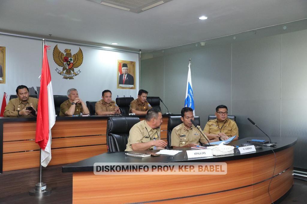 Pj. Gubernur Kep. Babel Suganda Hadiri Rakor  Pengendalian Inflasi Daerah