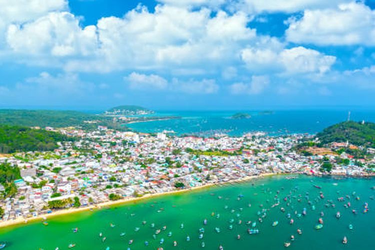 Ilustrasi pulau Phu Quoc, Vietnam