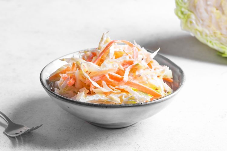 Ilustrasi salad jepang. 