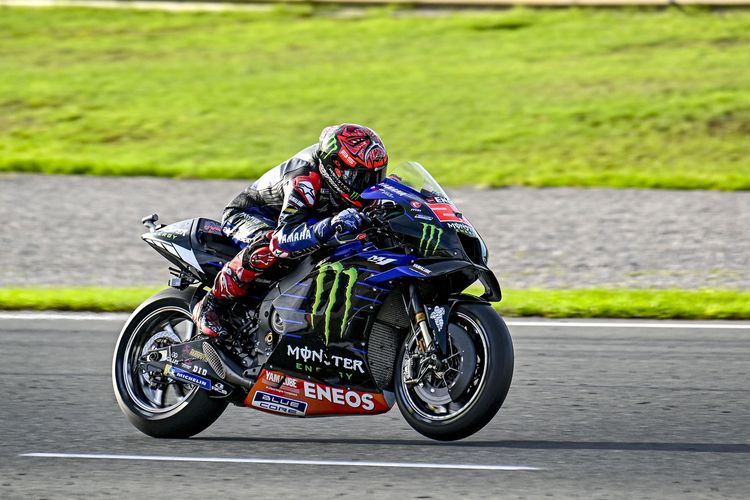 Fabio Quartararo saat sesi tes Valencia untuk MotoGP 2023(TINO MARTINO) 