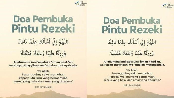 Doa mohon rezeki yang halal.