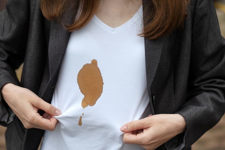 Ilustrasi noda kopi.