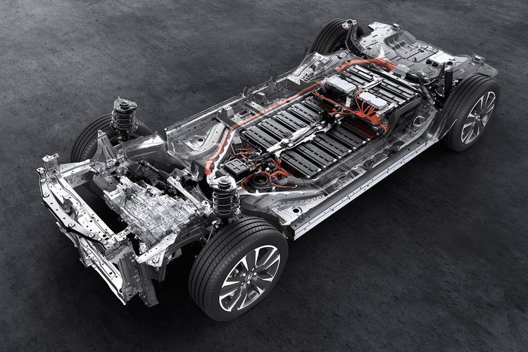 Baterai mobil listrik Toyota bZ4X(Dok. Toyota) 