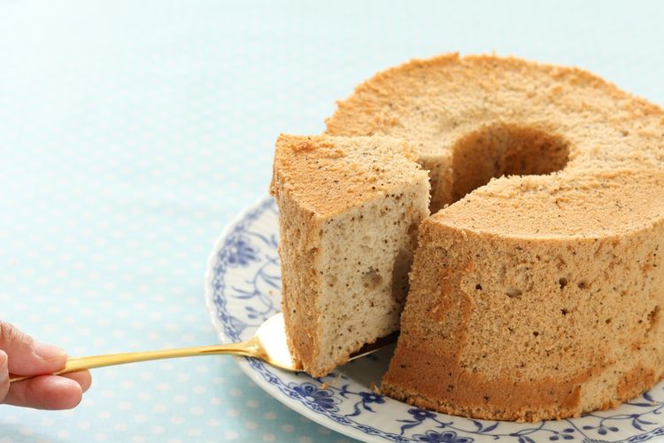 ilustrasi chiffon cake.  