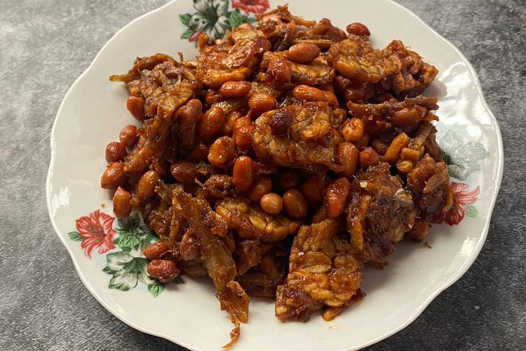 Ilustrasi kering tempe kacang.