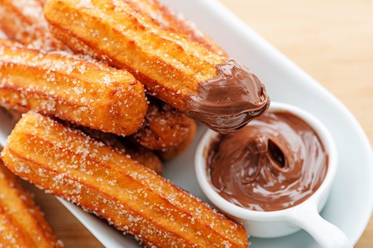 Ilustrasi churros coklat