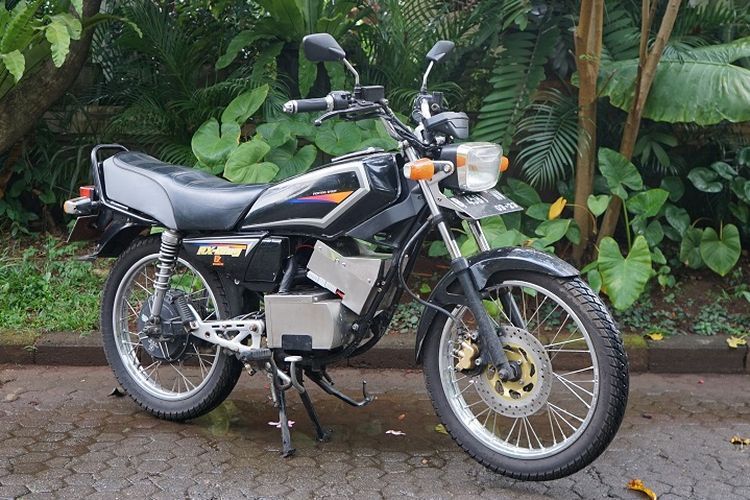 Yamaha RX-King listrik(Foto: KOMPAS.com/Adityo) 
