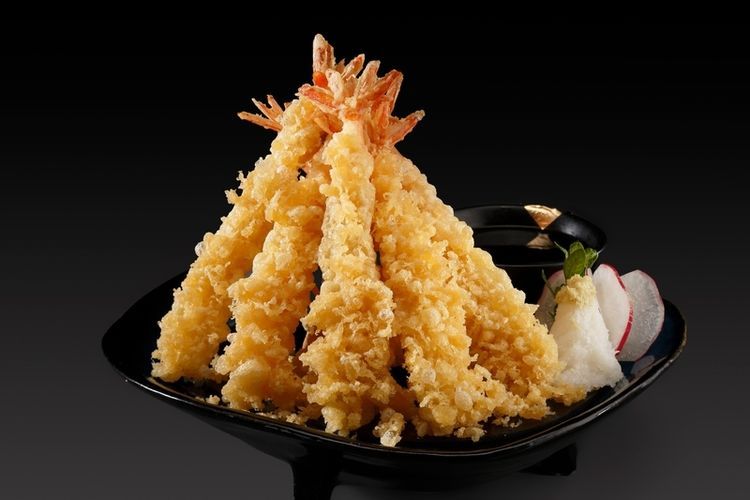 Ilustrasi udang tempura.