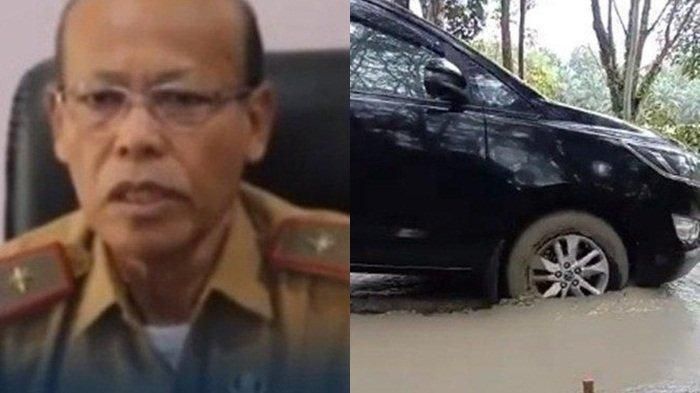 Viral di media sosial mobil dinas plat merah yang dikendarai oleh Kadispora Lubuklinggau melintasi jalan yang sedang dicor oleh pekerja di Musi Rawas.  
