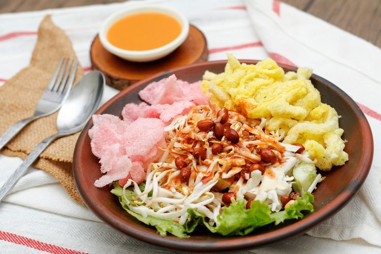 Ilustrasi asinan jakarta atau asinan betawi.