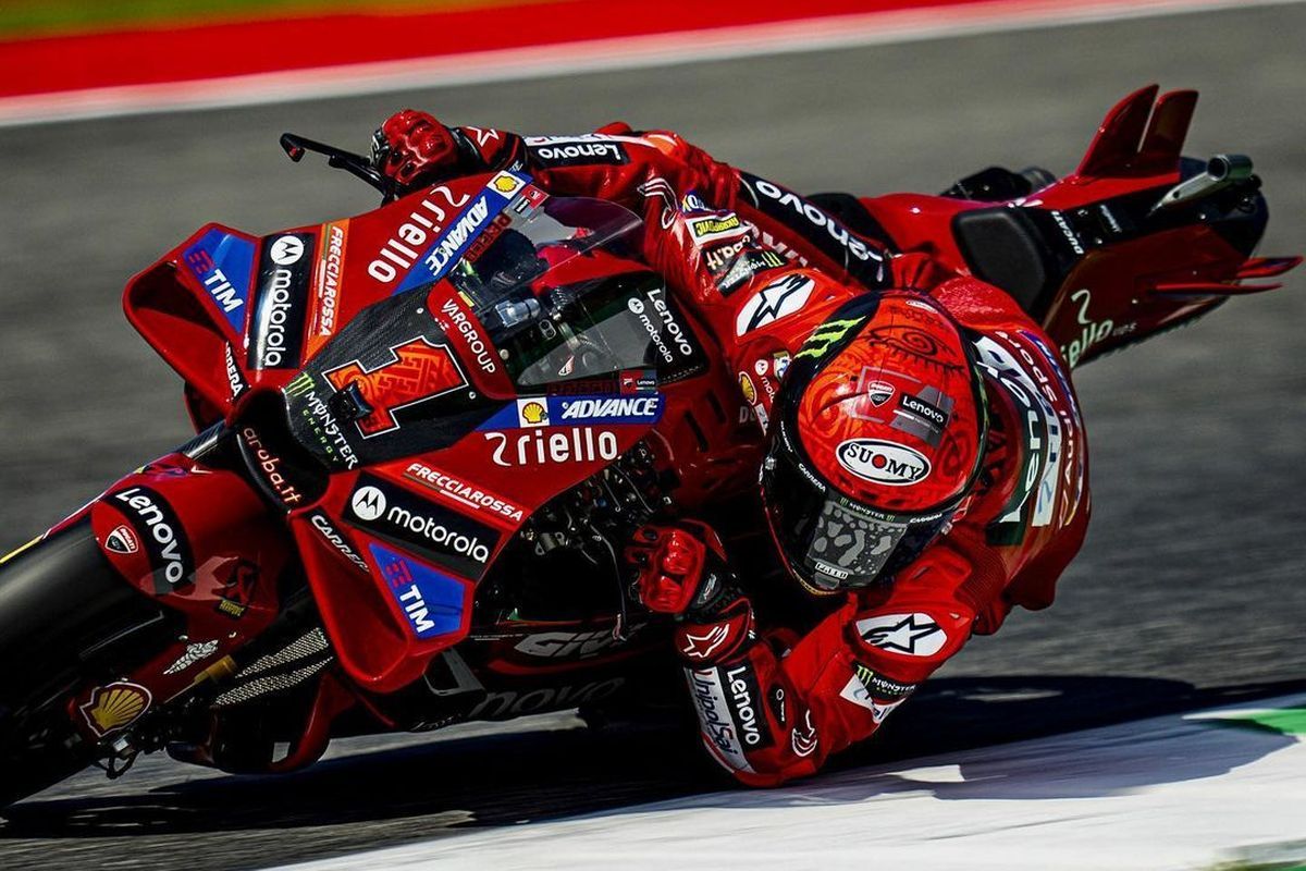 Francesco Bagnaia saat berlaga pada MotoGP Italia 2023(Dok. @pecco63) 