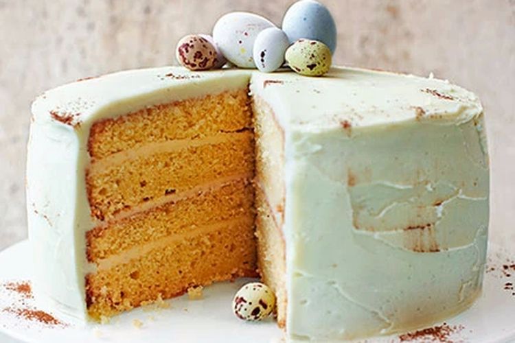 Sponge cake telur bebek.   
