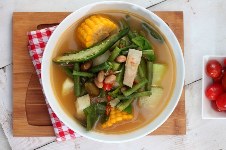 lustrasi sayur asem jawa.   