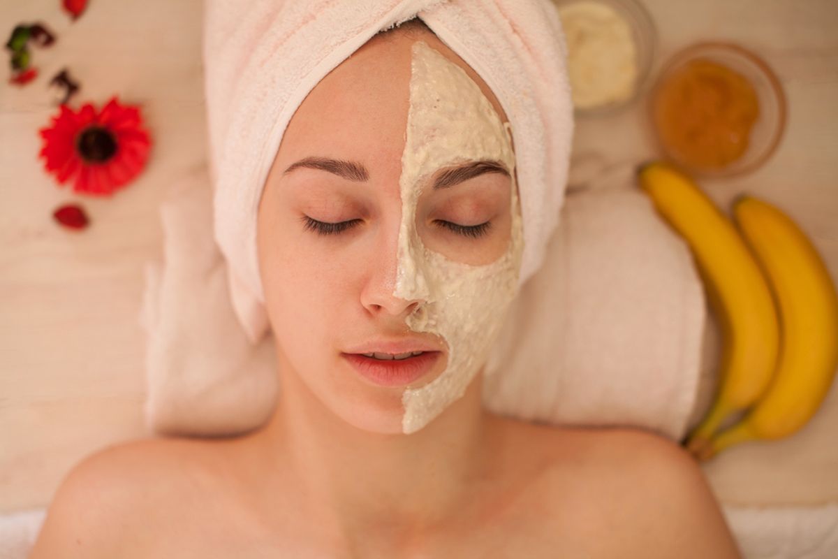 Ilustrasi masker pisang 