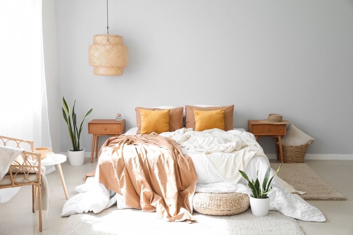 Ilustrasi kamar tidur menurut feng shui.(Shutterstock/Pixel-Shot)  
