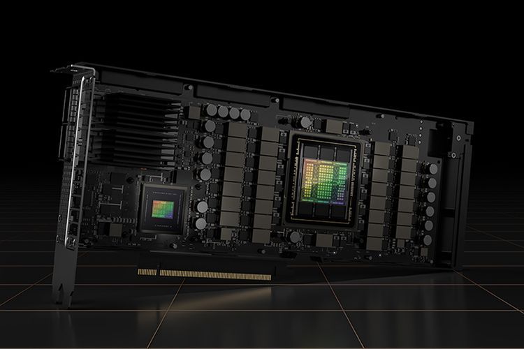 H100, salah satu produk GPU tensor core dari Nvidia yang banyak dipakai di pusat pengolahan AI