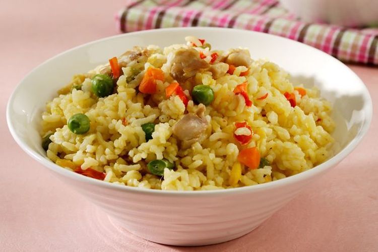 Ilustrasi nasi jagung rice cooker. 